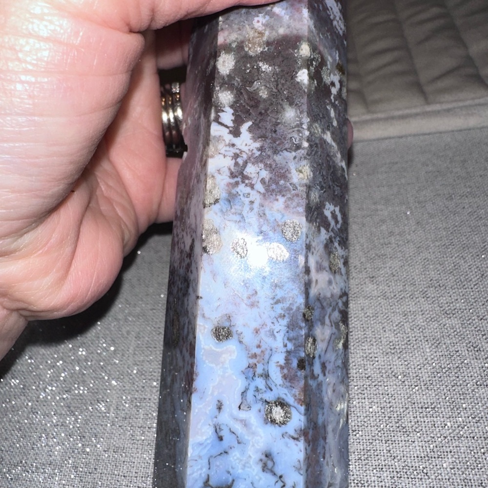 Ocean Jasper & Moss,agate Tower